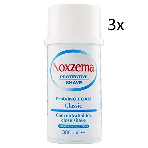 Noxzema Schiuma da Barba - Espuma protectora para afeitado (300 ml, 3 unidades)