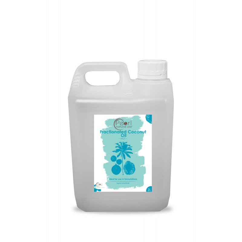 Liquid Fractionated Coconut Oil - 2 Litres - MCT Oil for Skin Hair, Lip Gloss, DIY Beauty, Aromatherapy, Massage, and Cuticle Care