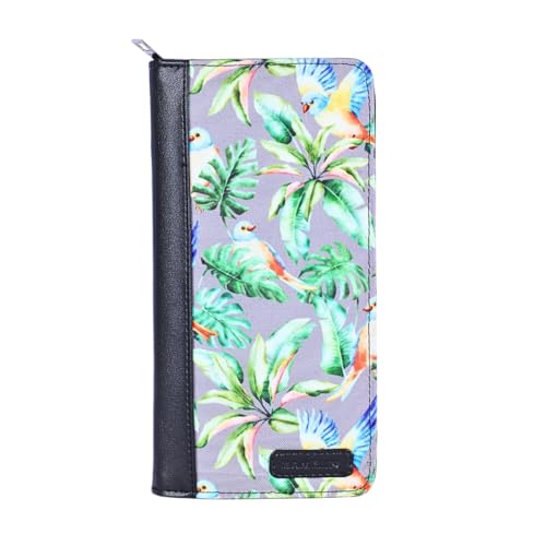 HAMELIN Unisex Passport Holder with RFID Blocking Technology | Vegan Leather Passport Cover,Travel Document Organiser | Passport Wallet with 4 Passport Slots,8 Card Holder Slots | Lilac Flutter 2 41vIuwRCw4L