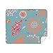 Blue Leaves Flower Paint Cleaning Cloth Screen Cleaner 2pcs Suede Fabric