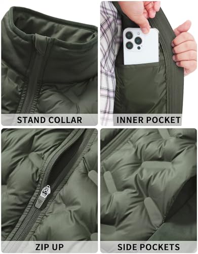 M MAELREG Boys Puffer Quilted Vest Warm Lightweight Sleeveless Kids Jacket with Pockets for School Outdoor Winter — view 4