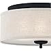 Quoizel Blanche 3-Light Round Flush Mount Ceiling Light, 16