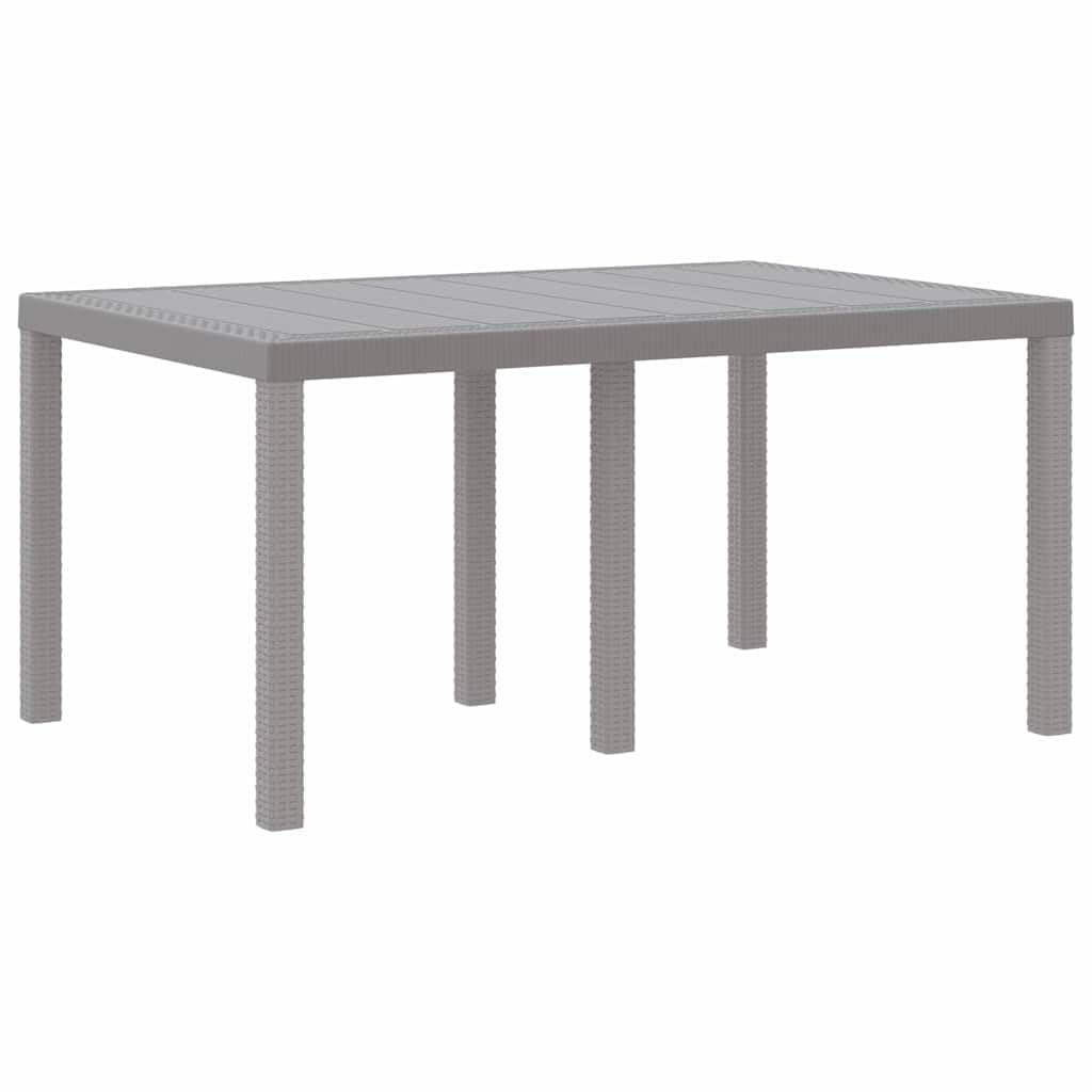 Juego de comedor de jardín de 5 piezas, color gris claro, con 4 sillas y mesa, muebles de terraza resistentes a la intemperie para balcón y jardín, para acogedoras comidas Al-Fresco