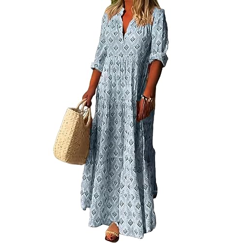 blue dress for baby girl Dusty Blue One Shoulder Chiffon Long Boho Pleated Bridesmaid Dress Dusty Blue / 8 main image 0