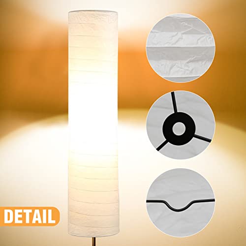 Saihisday Paper Floor Lamp Shade Floor Light Cover For Living Room Bedroom Bedside Decorations(Lampshade Only, Not Including Lamp And Base) #TOP7