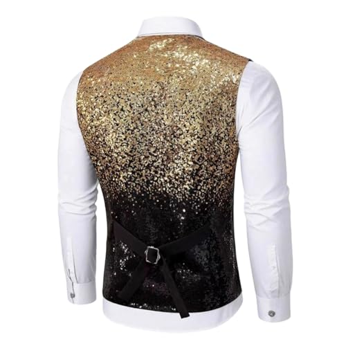 Chaleco de traje ajustado brillante y elegante de sastrería moderna 2