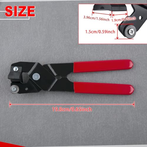 LEONTOOL Mosaic Nippers Tile Cutter Tool Heavy Duty Tile Nippers with Strong Plastic Breaker Bar Scoring Wheel for Cutting Porcelain Ceramic Mirror Professional Glass Cutters Score Tile Tool