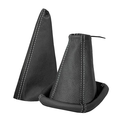 Soufflet de levier de vitesse et manchette de frein à main compatibles avec Opel Corsa C de 2000-2006 Accessoires de voiture pour intérieur Poignée de levier de vitesse Couverture de levier de vitesse