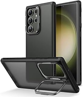 ESR Etui do Samsung S23 Ultra, regulowany, wbudowany pierścień aparatu stojak ochronny do S23 Ultra, ochrona klasy wojskowej, klasyczna podpórka do Samsung Galaxy S23 Ultra, czarny