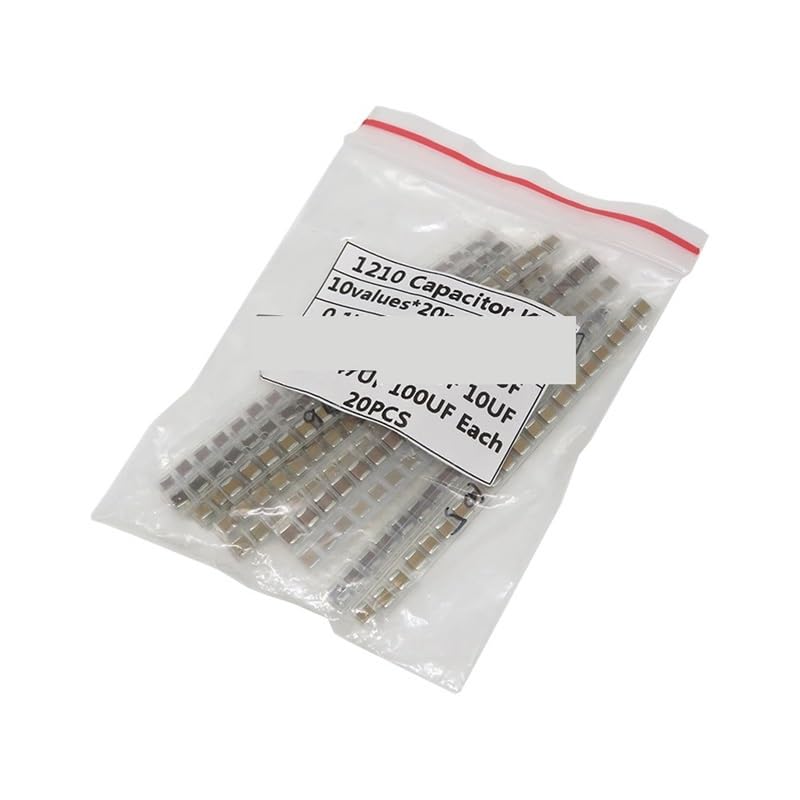 Kit condensateurs SMD 1210 comprenant 200 pièces de 10 valeurs pour montage de circuits