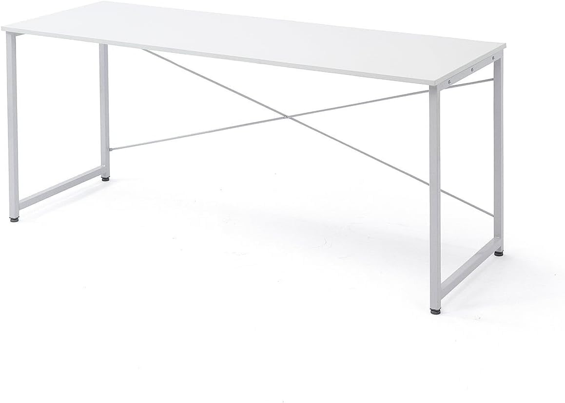 Amazon | シンプルワークデスク 幅 160cm× 奥行 60cm モニターアーム