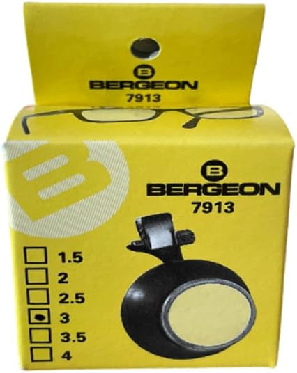 Bergeon 7913-3 Eyeglass Watchmaker loupe with Clip 3.3X Watch Tool