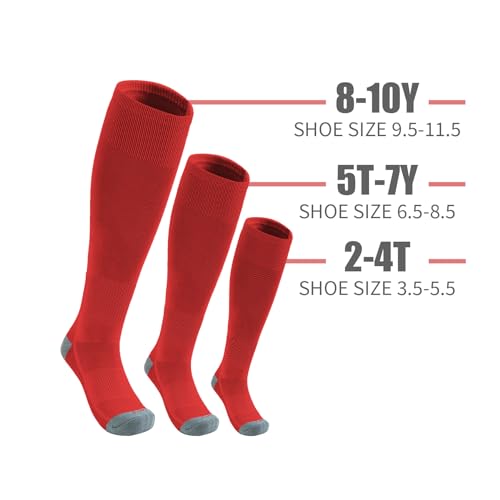 QBK Youth Baseball Socks & Belt Combo Set for Kids 2-16 Years -Softball/Tee Ball Accessories (1 Pair + 1 Belt, Unisex)4