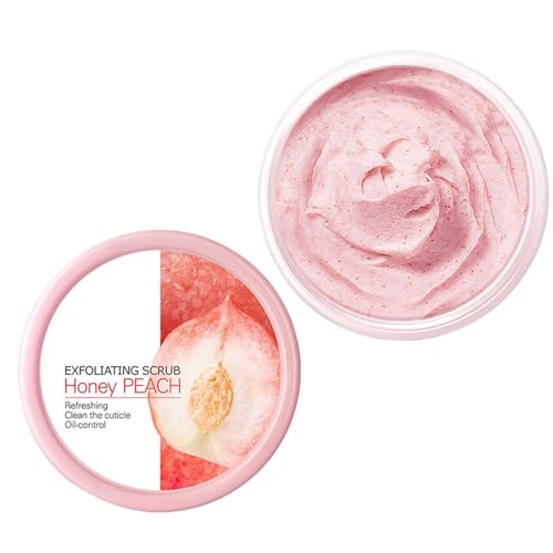 Exfoliante Corporal De Melocotón, Exfoliante Orgánico, Exfoliante De Baño Iluminador, Su-ave Para La Piel, Efecto Iluminador, 100 G, Para Niñas Y Mujeres