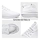 EGMPDA Schuhe Herren Sneaker Laufschuhe Turnschuhe Sportschuhe Herren Laufschuhe Outdoor Fitness Gym Schuhe Herren Sneaker weiß 41