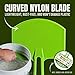 Buddy Tools Scoop-N-Scrape - Efficient Bucket Scoop for 5-Gallon - Lightweight and Durable Curved Bucket Trowel - Made with Heavy-Duty Nylon - Scrapes Clean, No More Shavings - Pack of 2