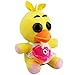 New Arrival Fnaf Chica Plush Soft Toy Doll For Kids Gift-Nueva Llegada Fnaf Chica Suave De La Felpa Muñeca De Juguete Para Niños Regalo