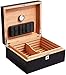 H-BEI Boîte à cigares Cave à cigares étui à Cigarettes Portable Cave à cigares élégant Piano Laque Bois de cèdre Armoire à cigares hydratant