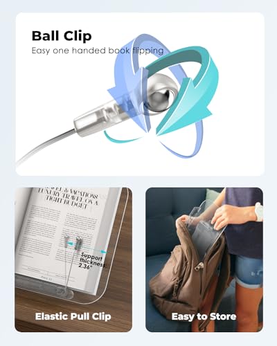 viozon-Acrylic-Book-Stand-for-ReadingCookbook-Holder-13-Levels-Angle-Adjustable-Foldable-Portable-Lightweight-for-Office-Kitchen-School-Textbook-Recipe-MagazineTabletLaptop