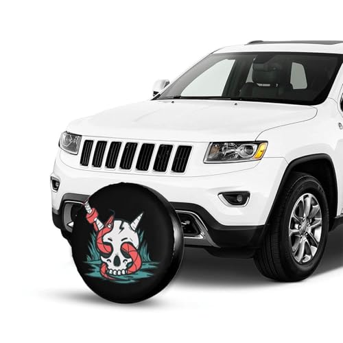 Image of Custom Spare Tire Cover Waterproof Dustproof, Customized Whell Tire Cover with Personalized Photo Text Logo, Customize Wheel Tire Protector for Jeep SUV Truck, Fits For Tire Diameter 23.6 inch-27 inch