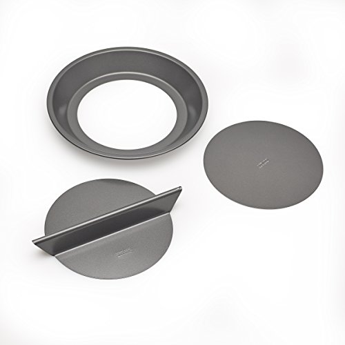 Chicago Metallic Professional Non-Stick Split Decision Pie Pan, 9-Inch - Thumbnail 3