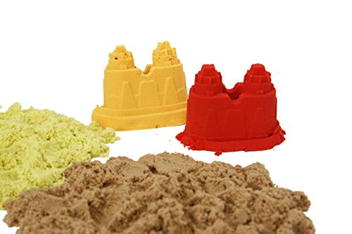 Dynamic Play Sand Art [10 Pack] Arts And Crafts For Kids | Multi Color Combo Kit Play Sand With Castle Molds Containers | Stress Relief Toys For Kids And Adults | Party Favors #TOP2