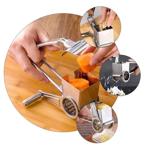 Rallador Giratorio Manual De Queso Acero Inoxidable miniatura 3