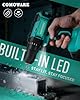 COMOWARE 20V Cordless Drill, Electric Power Drill Set with 1 Battery & Charger, 3/8” Keyless Chuck, 2 Variable Speed, 266 In-lb Torque, 25+1 Position and 34pcs Drill/Driver Bits #5