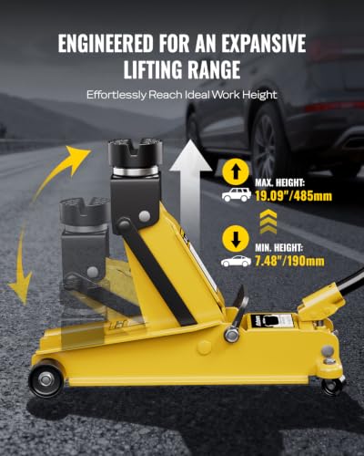 Image of AUTOWN Heavy Duty 3 Ton Floor Jack, Hydraulic Car Jack with Quick Lift Pump