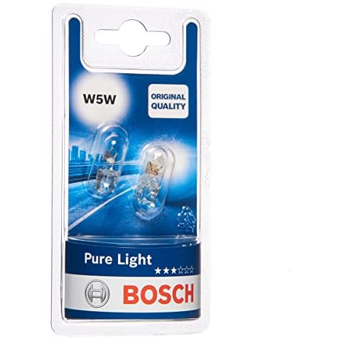 Bombillas Bosch W5W Pure Light para vehículos, 12V 5W x 2 Cover