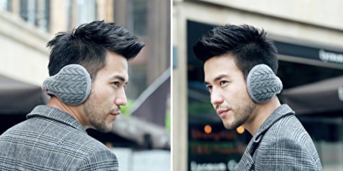 Unisex Earmuffs Knit Cashmere Earmuffs Lined Compact Winter Warm Earmuffs3