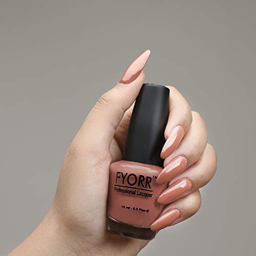 Image of Coffee Nude Professional Nail Polish | Long Lasting, Quick Dry, Chip Resistant, High Shine Nail Paint | Smooth & Easy Application, Vibrant Trendy Shades for Women & Girls Party Daily Use 15ml