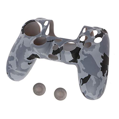 Preisvergleich Produktbild Duyummy Camouflage Soft Silikon Cover 2 Joystickkappen Für Playstation 4 PS4 Controller