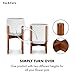 Fox & Fern Mid Century Plant Stand — 10 Inch Fixed Size Wooden Plant Stand for Indoor Planters (Not Included) - Raised Flower Pot Holder for Indoors - Plug In Design - Two Height Options - Acacia