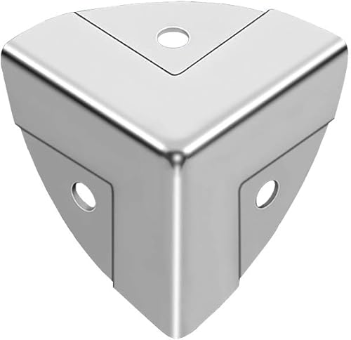 Miniatura 2 de Tiazza - Caja de herramientas de 3 caras galvanizadas para esquinas y equipos de cámara, caja de aluminio, ángulo de protección, ángulo de metal,