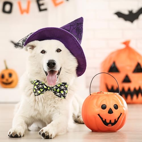 Pohshido Halloween Dog Collar With Bow Tie thumb #6