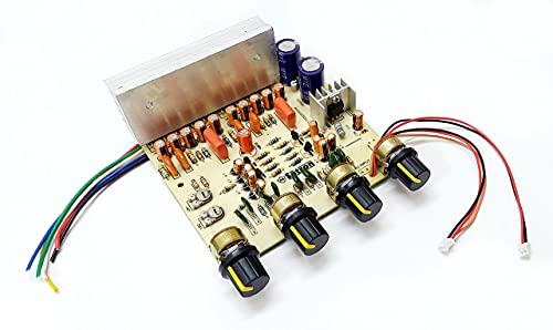 Image of ERH India 4440 IC Board Amplifier Kit DIY Audio Dual Channel 4440 Dual IC Audio Amplifier Board with Bass, Treble, Volume and Balance Controller 12v DC Powered, Multi-coloured