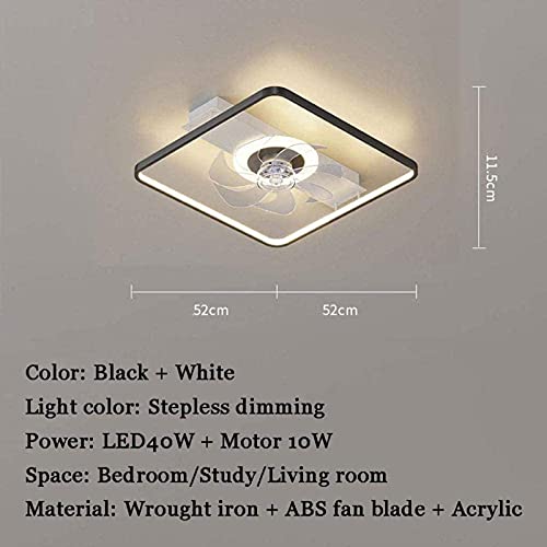Candelera ventilador de techo de 40W con iluminacion LED y control remoto 6