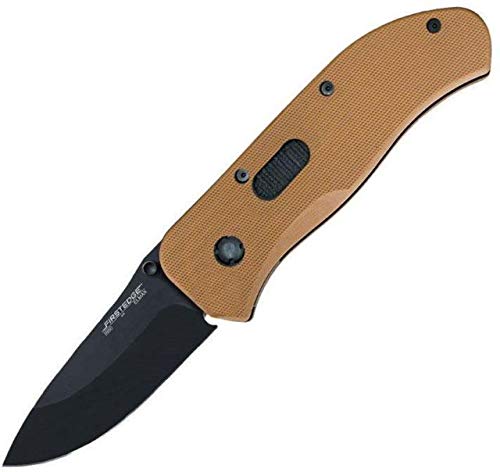 First Edge 1650-BLT Track Lock Tactical Hunter Folding Assisted Opening Fine Coarse Tang Hunting Knives