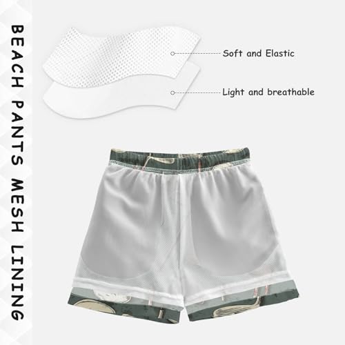 Pigsaly Boys' Swim Board Shorts Sports Golf Boy's Swim Trunks Kids Swimwear S Multicolor4