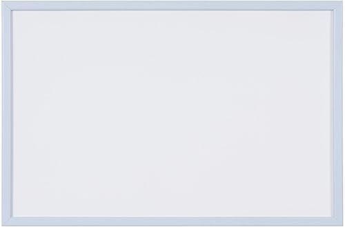 MasterVision Pastel Collection - Pizarra magnética de borrado en seco, marco MDF de color azul, 23.62 x 17.72 pulgadas