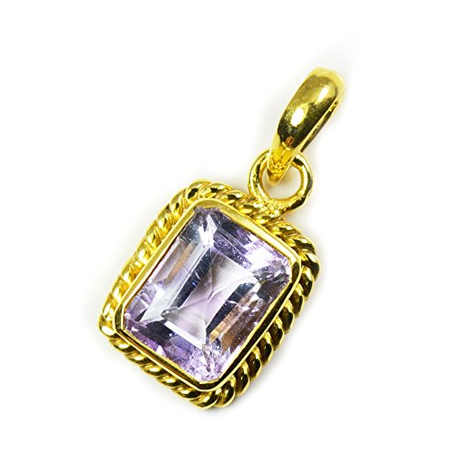 Pendentif améthyste naturelle : oubliez les bijoux ternes avec ce plaqué or résistant