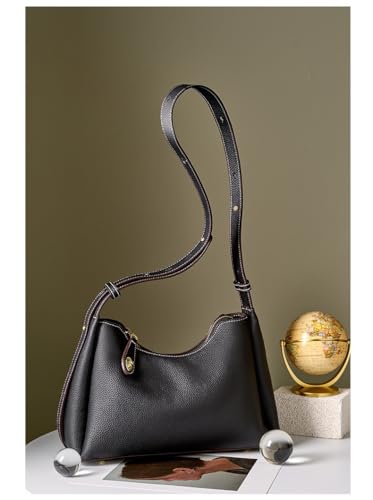 Genuine Leather Shoulder Bag for Women, Fashion crossbody bag, Tote Handbag Purse with Zipper Closure4