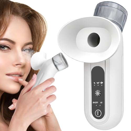 Eye Steamer for Dry Eyes Face Steamer Facial Nano Eye Mist Sprayer Steam Wand for Tired Eyes with Hot & Cold Compress Modes Handheld Sprayer Device for Moisturizing and Soothing
