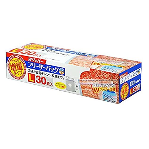 大和物産 Wジッパーフリーザーバッグ L 063203