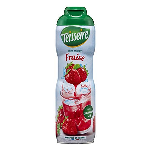 TeISSEIRE – Garrafa de jarabe de fresa 60 cl – Cuatro artículos