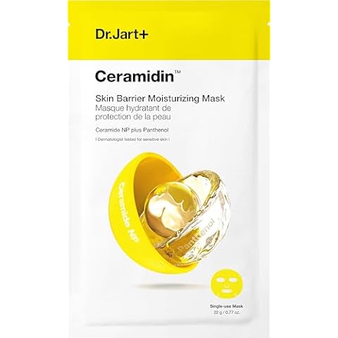 Dr.Jart+ Ceramidin™ Skin Barrier Moisturizing Face Mask | Sheet Mask | Korean Skin Care, 1 Pack Cover