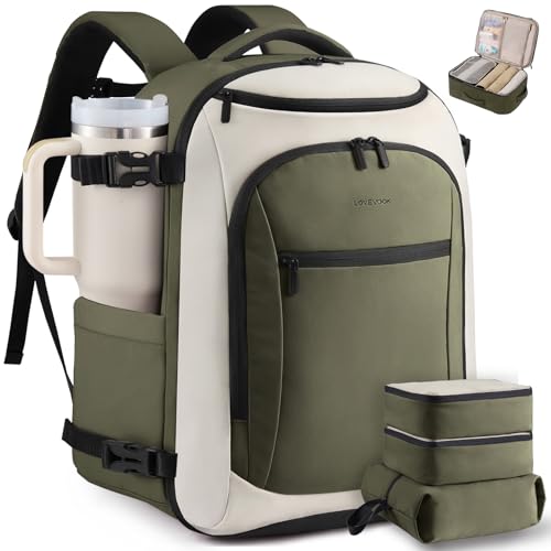 Image of LOVEVOOK 50L Travel Backpack for Women & Men, Airline Approved Carry On Bag