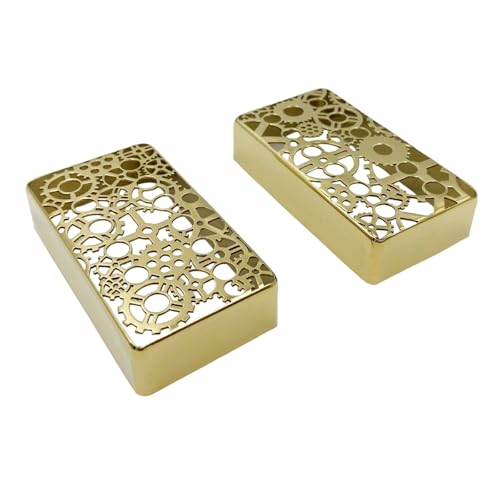 Couvercle de micro Humbucker en métal pour guitare électrique en laiton gravé