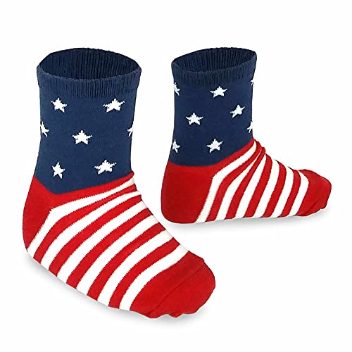 Little Kids Toddler Boys' Everyday Casual Crew Socks Cotton Sports Stripes Camouflage Rugby Stripe 6-Pairs3